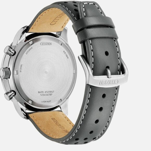 Citizen Men's Chronograph 44mm Eco-Drive Grey Watch - Picture 3 of 4